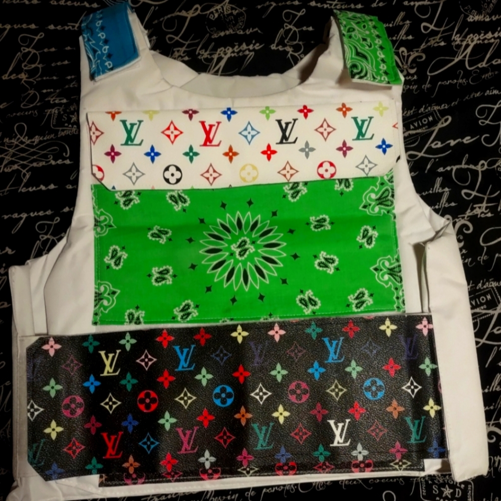 LV custom bandana vest